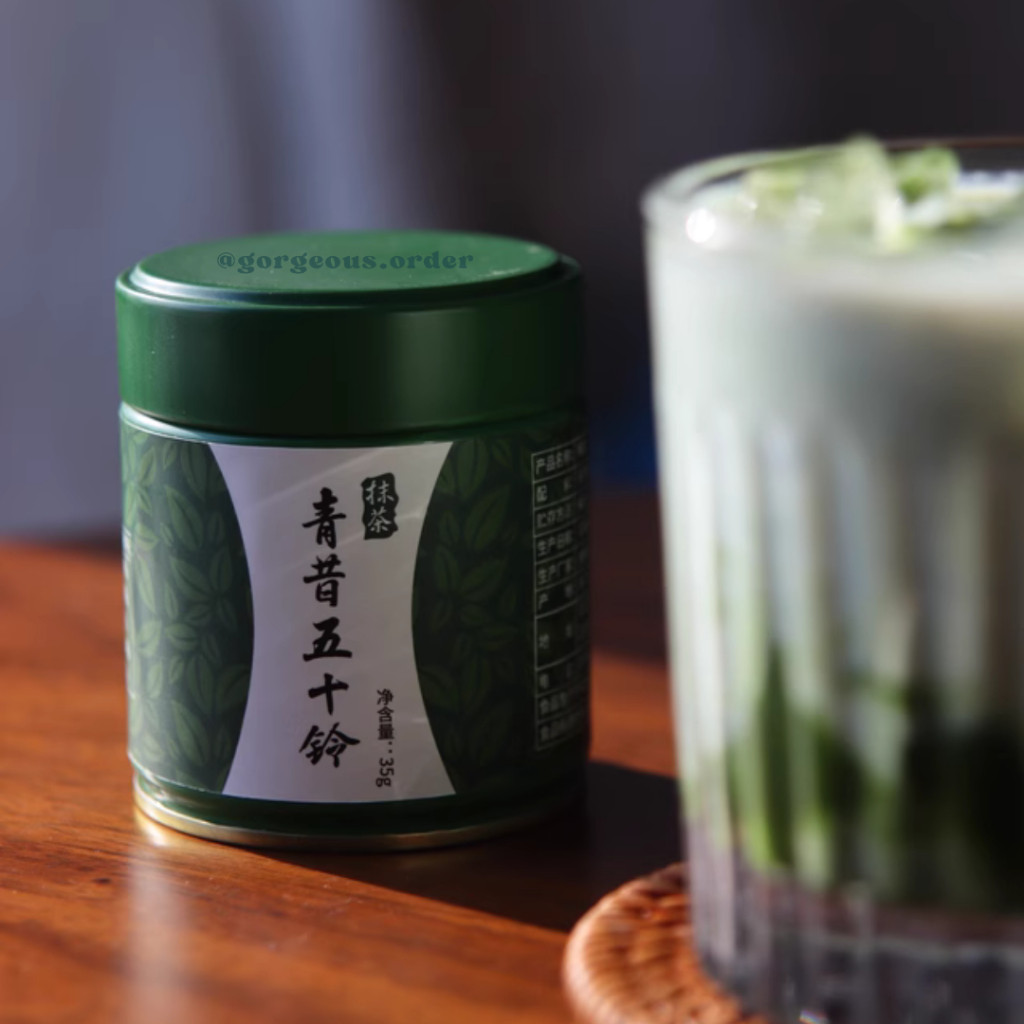 Matcha Qingxi ISUZU Hũ 35gram Nội Địa Trung, Dùng Trong Pha Chế, Làm Bánh, Matcha Latte, Trà Đạo