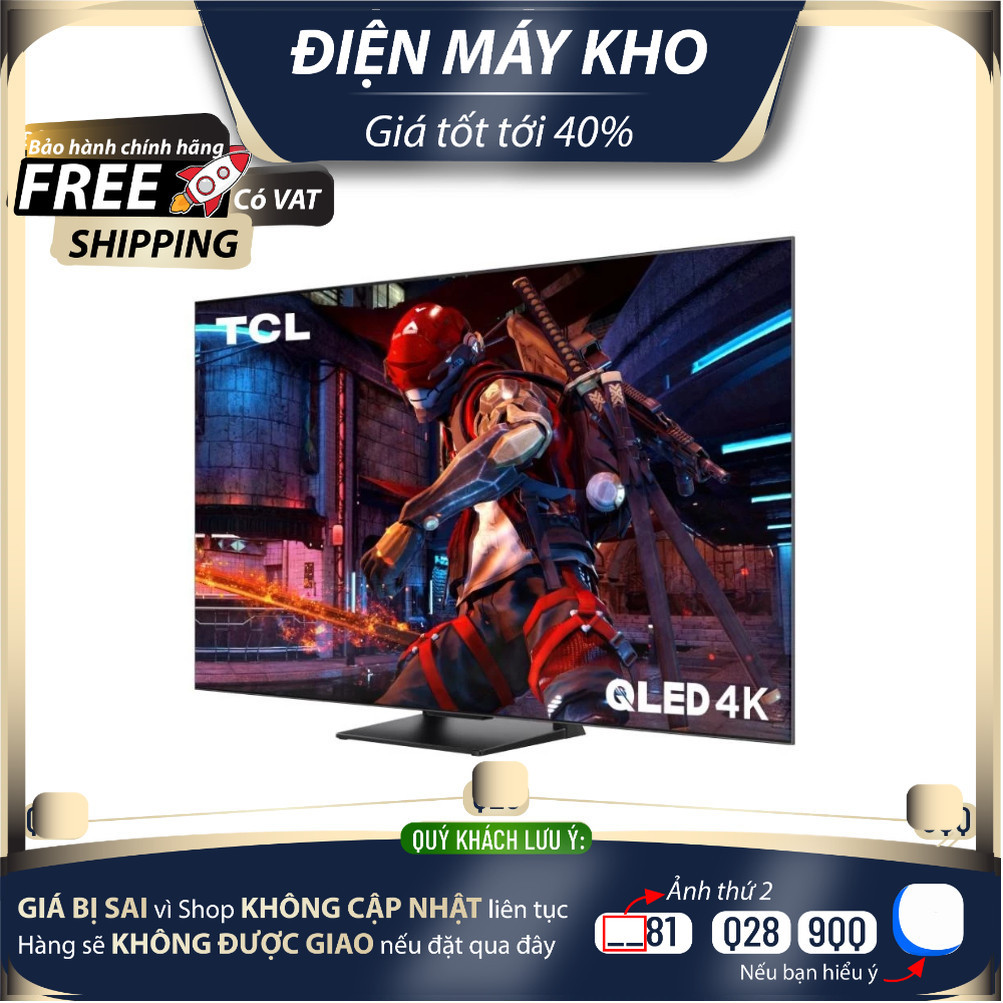 Google Tivi QLED TCL 4K 55 inch 55C745