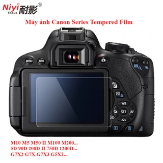 NIYI Kính Cường Lực Phim Camera Màn Hình LCD Bảo Vệ Cho Canon 70D 7DII 5D3 5D4 77D 6DII 1DXII 760D M3 M5 M6 M100 M50 II 5D4 5DS G3X G5X G7XII SX730