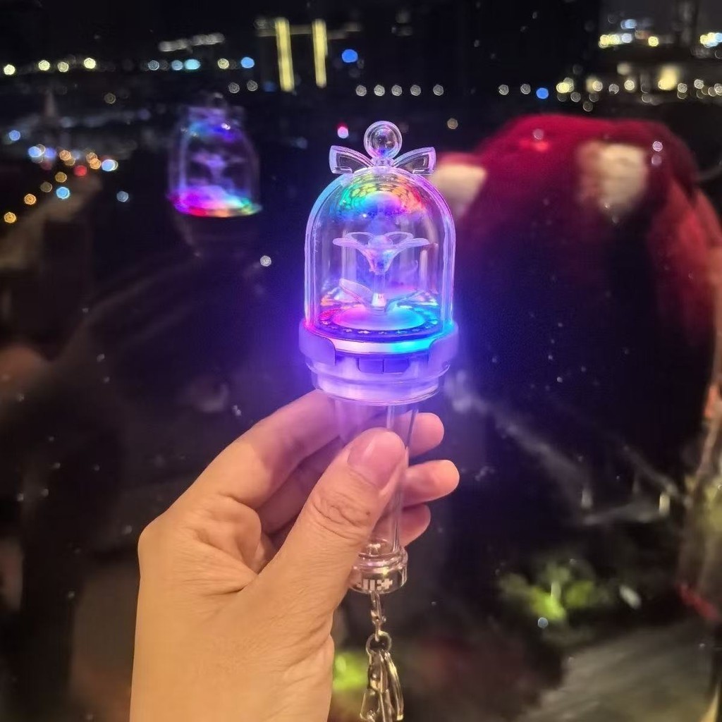 Kpop Idol ILLIT Mini Lightstick Móc khóa Wonhee Minju Concert Glow Stick Móc chìa khóa