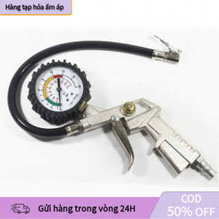 【COD】Đồng Hồ Bơm Hơi Áp Suất Lốp Kèm Đầu Vòi Bơm Hơi Xe Máy Xe Ô Tô, Sử Dụng Cho Mọi Loại Xe