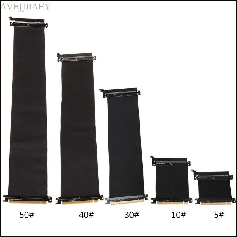 Avejjbaey Full Speed 3 0 PCIE X16 Riser Cable Card đồ họa Cáp nối dài PCI cho Express Riser Shielded