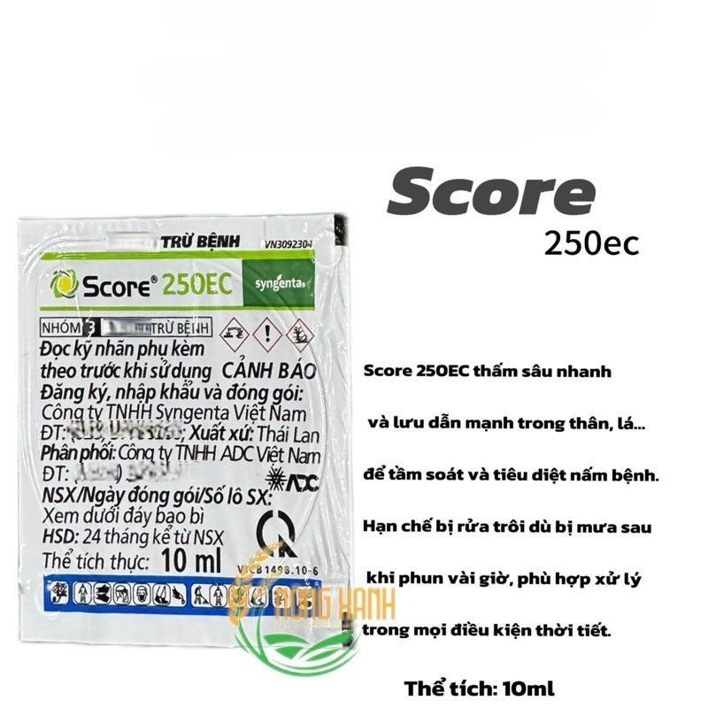 SCORE (10ml)Score 250EC đặc trị thán thư trên nhiều loại cây trồng