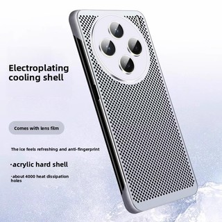 Ốp Điện Thoại Cho VIVO X100 X100s Pro X200 Pro Mini X200s X200 Siêu Lưới Tản Nhiệt Vỏ Có Ống Kính Kính Bảo Vệ 