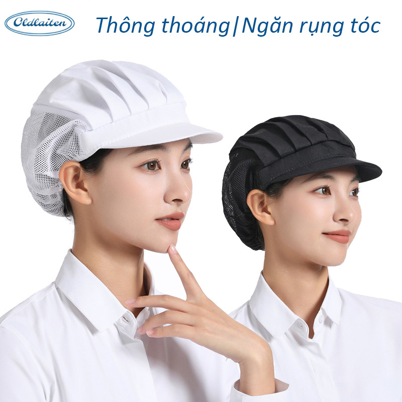 Nón đầu bếp nón lưới trùm đầu cao cấp dành cho Nam Nữ - Mũ Lưới Chùm Đầu Đầu Bếp, phụ bếp, Thoáng Mát