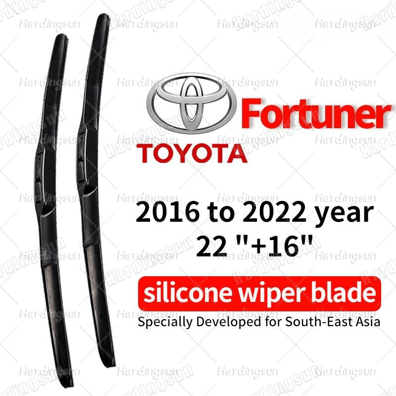 Cặp lưỡi gạt nước Toyota Fortuner / Bộ cho năm 2016 đến 2022 / mô hình Fortuner Xe cửa sổ phía trước