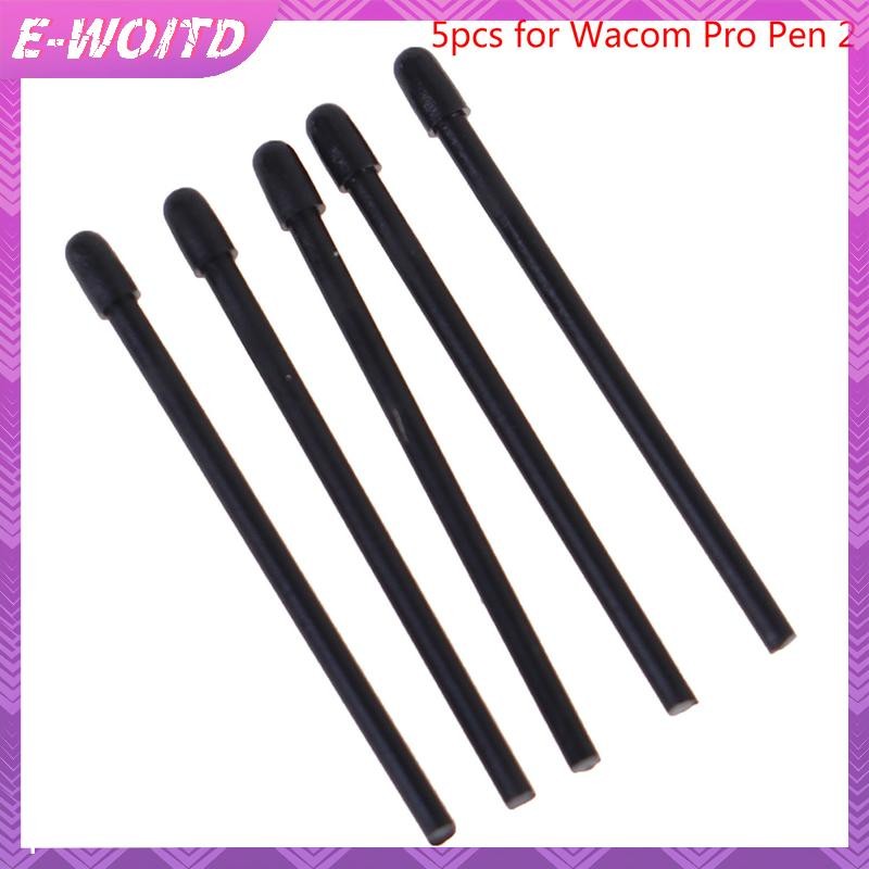E-woitd 5 Cái Cho Wacom Intuos Pro Vẽ Đồ Họa Bút Máy Tính Bảng Wacom Pro Pen 2 Đen Nib HNVN