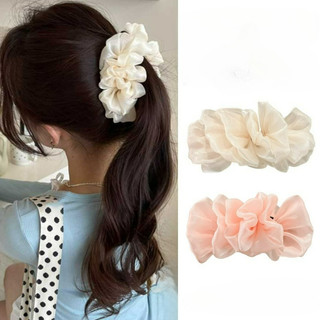  Bling Cao Đuôi Ngựa Dây Buộc Chuối Kẹp Tóc Mũ Hàn Quốc Cho Nữ 