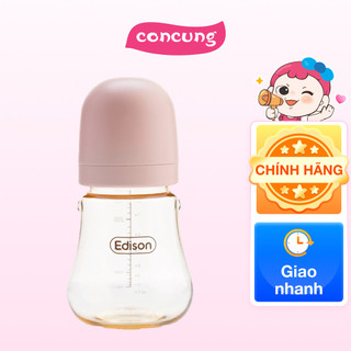 Bình sữa PPSU Edison 240ml - Hồng