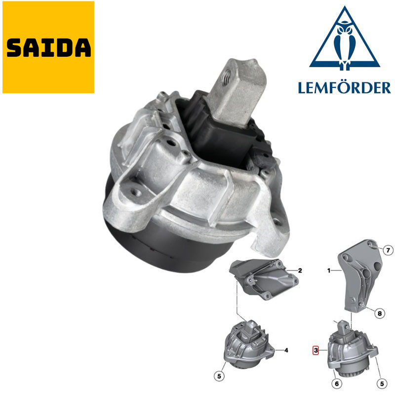 -BMW F10 F11 SERIES 5 GẮN ĐỘNG CƠ 22117935149