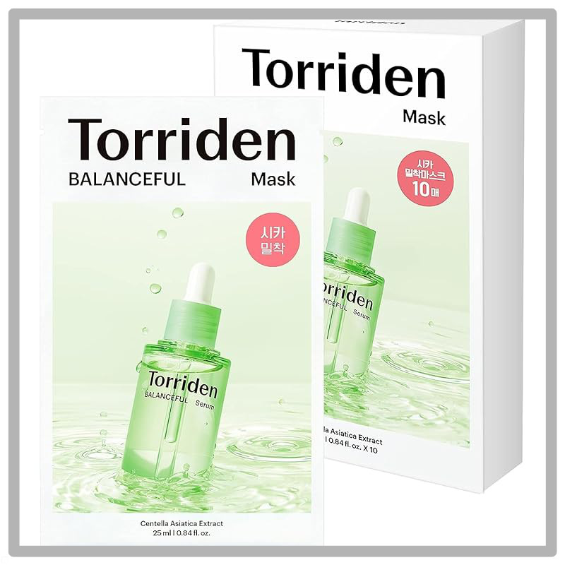 Torriden Balanceful Cica Mask 10 sheets [Official & Authentic] CICA infused sheet mask Hydrating for