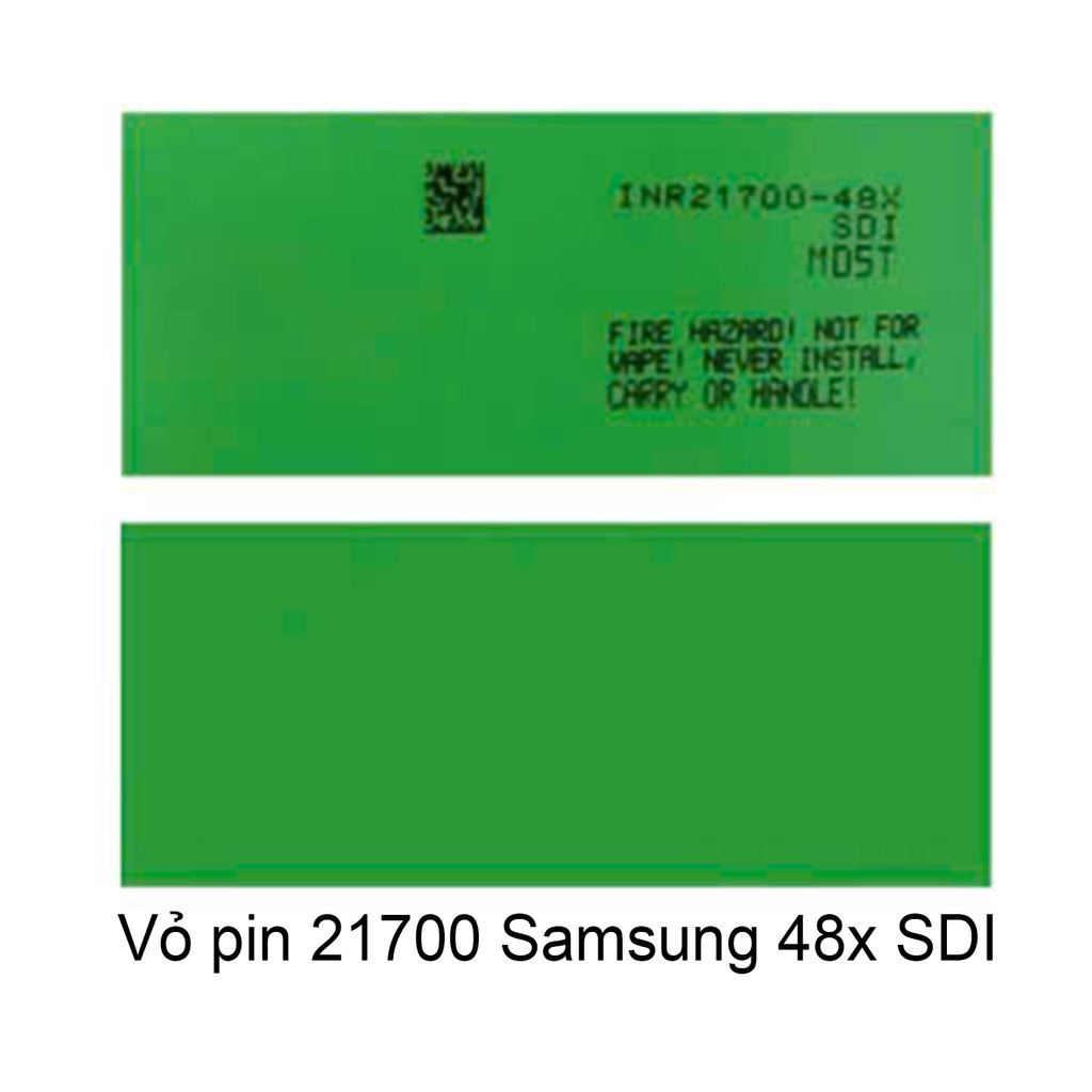 10 Vỏ 21700 Samsung 48X SDI + Bao cực dương