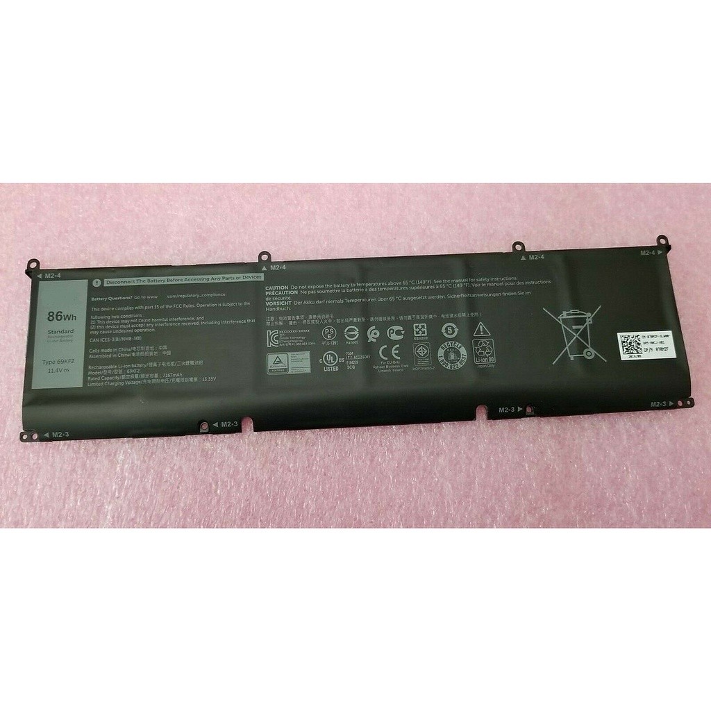 Pin Dell XPS 15 9500 Alienware M15 M17 R3 Precision 5550 86Wh 69KF2