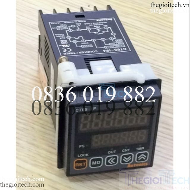 Bộ đếm/bộ định thời CT6S Autinics - CT6S-2P4T