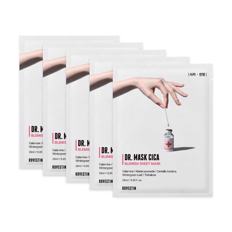 Rovectin Dr.Mask Cica Blemish Sheet Mask 25ml x 5 sheets