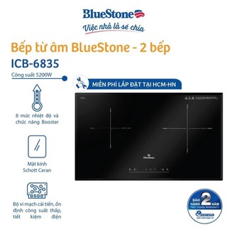 ] Bếp Âm Từ Đôi Bluestone ICB-6835 (5200W)