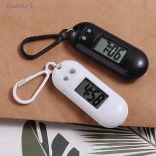 Móc khóa đồng hồ điện tử kỹ thuật số ELMER1, Bảng hiển thị chìa khóa Hiển thị thời gian Móc khóa đồng hồ điện tử, Đồng hồ bỏ túi học tập Đồng hồ hình bầu dục Đồng hồ kỹ thuật số LED Mini cầm tay Kiểm tra yên tĩnh