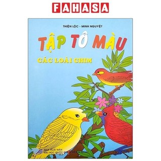 Sách tập tô màu - các loài chim