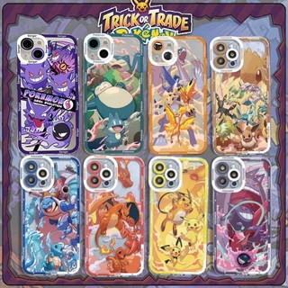 Dành Cho Samsung Galaxy A12 A03 A32 A52 A54 A50 A50S A30S A22 A53 A03S A22 A13 Vỏ Hoạt Hình Pokemon Pikachu Gengar Eevee Ốp Điện Thoại Silicon Hợp Thời Trang Trong Suốt TPU Dễ Thương