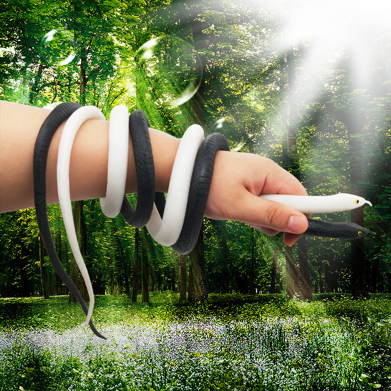 [Mô hình mọi thứ] Mô phỏng phong cách mới Đồ chơi rắn trắng Mô hình động vật rắn giả Đồ chơi lớn đán