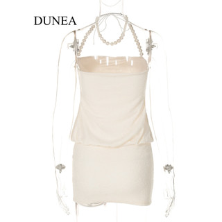 Đầm Mini không tay lưng DUNEA