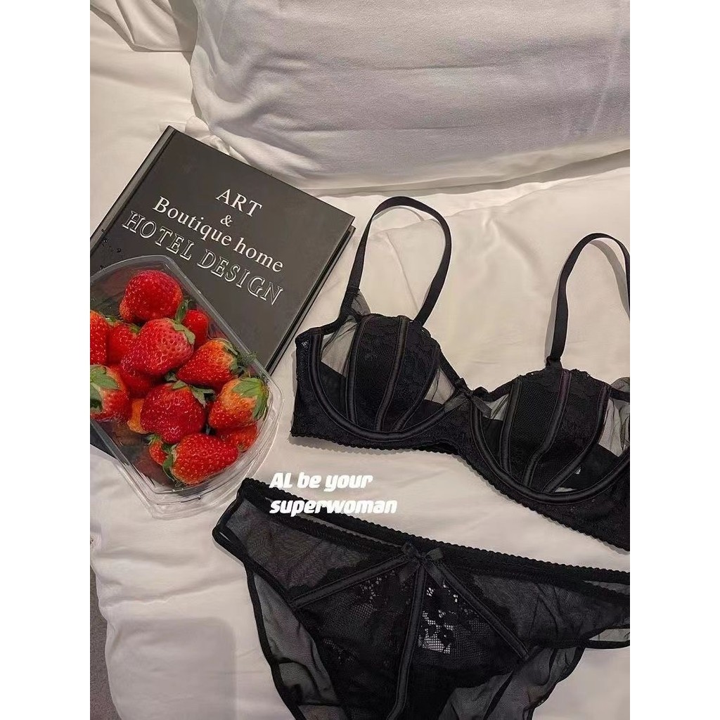 YIBEIKA Gợi Cảm Đôi Thanh Lịch Pháp Ren Bộ Đồ Lót Nữ Vòng Thép Mềm Đẩy Lên Thoải Mái Không Rỗng Cốc Áo Ngực | BigBuy360 - bigbuy360.vn