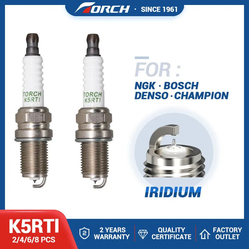 2-8 Chiếc Nến Thay Thế Cho BKR5EIX BKR5EGP FR5EI BKR5E BKR5EVX BKR5EZ FR5CP Denso K16PSR-B8 PK16TT I