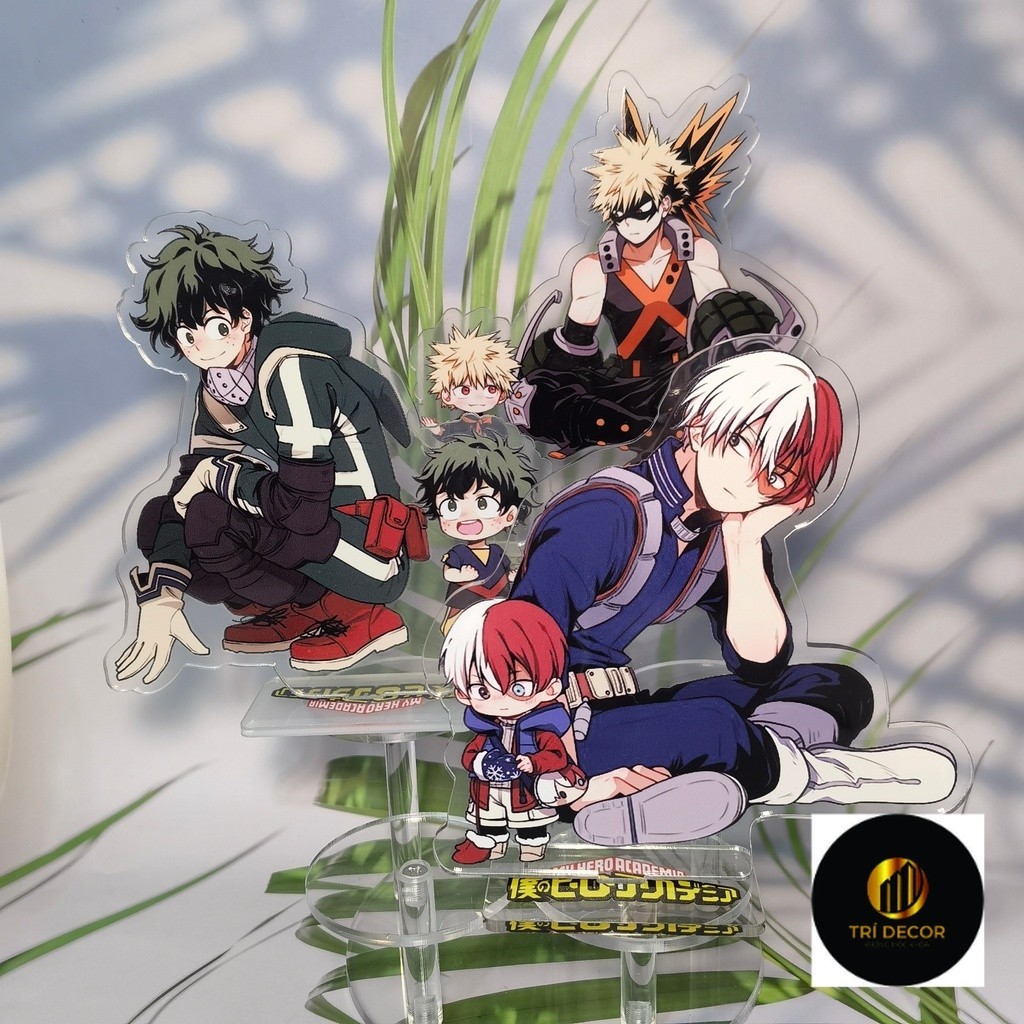Mô hình Standee Anime Học viện anh hùng My Hero Academia Acrylic Midoriya Izuku Bakugou Katsuki Todo