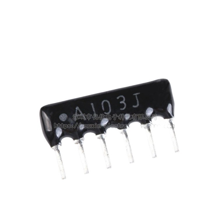 Điện trở trong dòng 6 chân A102J 1K A472J 4.7K A06-103JP 10K 1 / 8W ± 5% A102J 1K A103J 10K 6 chân, 