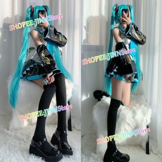 - Jinn - Còn Hàng MIKU Cosplay VOCALOID HATSUNE MIKU Trang Phục Hóa Trang MIKU Đầm + Bộ Tóc Giả Trang Phục Hóa Trang Tiệc Anime