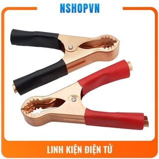 Kẹp cá sấu mạ đồng 50A sạc acquy cấp nguồn