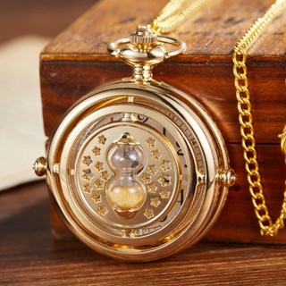 Đồng hồ bỏ túi lớn cổ điển vàng Phễu rỗng Chronograph Đồng hồ bỏ túi thạch anh cổ điển