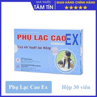 [CHÍNH HÃNG] Viên uống Phụ Lạc Cao Ex hộp 30 viên