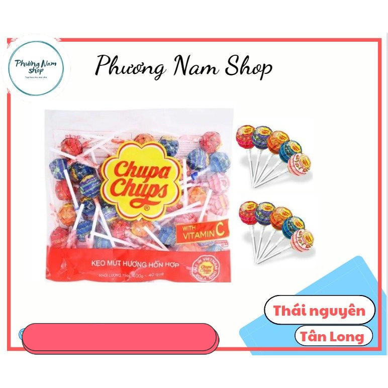 Gói kẹo mút chupa chups 60 que