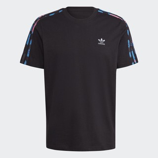 Adidas phong cách sống áo thun rằn ri 3 sọc nam đen hk2796