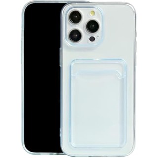 Ví Trong Suốt Silicon Mềm Chống Sốc Cho iPhone 14 Pro Max 14 Plus Ốp Lưng Có Hộp Đựng Thẻ TPU Trong Suốt Vỏ Điện Thoại Di Động