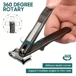 Kẹp móng tay và móng chân quay 360 độ có tay cầm dài Máy cắt móng tay ngón chân lớn siêu sắc nét cho móng tay dày
