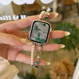  Dây đeo ngọc trai kim cương màu lấp lánh cho dây đeo đồng hồ thông minh Amazfit Bip 5 5 Unity Bip 3 3 Pro Bip U U Pro GTS 2 3 4 Vòng đeo tay nữ thời trang Mini 