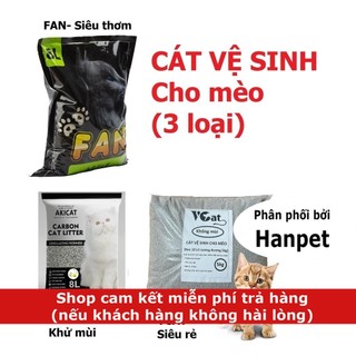 VCAT AKI FANCAT CÁT VỆ SINH CHO MÈO (3 mùi) hạt to không bụi vón cục nhanh SZ