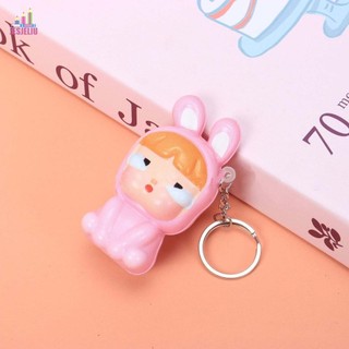 Jesjeliu 6 Cái / bộ Powerpuff Girls Mặt Dây Chuyền Ba Lô Trang Trí Quà Tặng Sinh Nhật Đáng Yêu