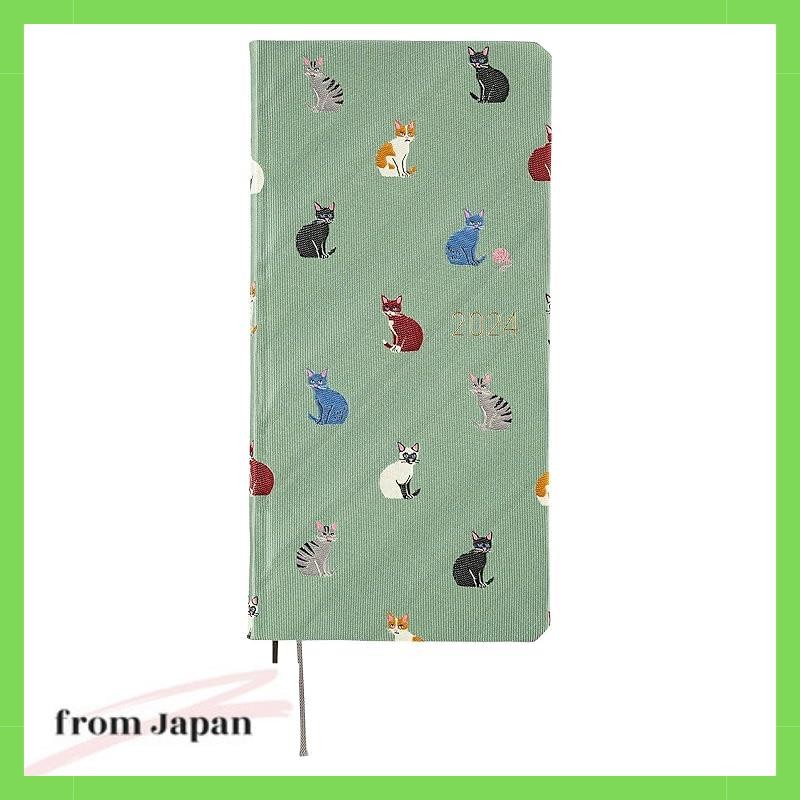 Hobonichi Techo 2024 Weeks Tie & Chief/Cats & Me April Start Weekly Planner Weekly Left Slim Vertica