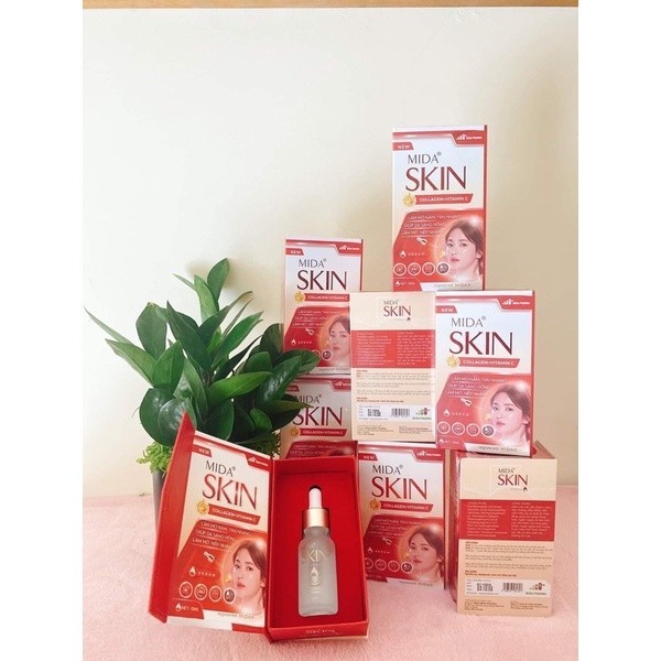 serum dưỡng da collagen và vitamin c Mida SKIN ( mờ thâm, ngăn lão hóa)