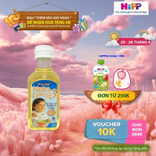  Dầu cá ăn dặm Nutra Omega 3 nhập khẩu Chi Lê 240ml - Bổ sung DHA & EPA cho trẻ từ 7 tháng tuổi_ HiPP   