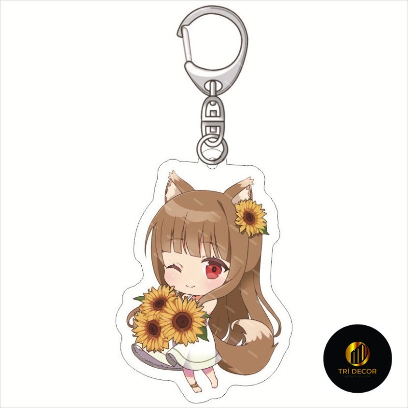 Móc Khoá, Mô Hình Standee Spice and Wolf Trang Trí Bàn Học, Làm Việc