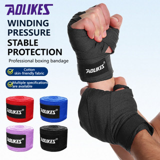 AOLIKES 2 Băng Quyền Anh Thể Thao 1.5M / 3M / 5M Quấn Tay Cho Quyền Anh Tập Thể Dục Kickboxing Băng Thể Thao Dây Đeo Găng Tay Đấm Bốc