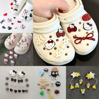 {FH Fashion} Phụ kiện giày tự làm bằng keo mềm bằng nhựa Pvc Giày hoạt hình quyến rũ để làm tắc nghẽn túi Dép trang trí tiệc Quà tặng.