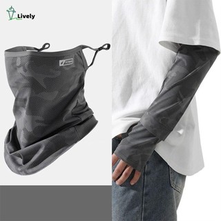Tay áo chống nắng LIVELY bằng kem lụa, băng khô nhanh, bảo vệ khỏi tia UV, thoáng khí cho nam nữ