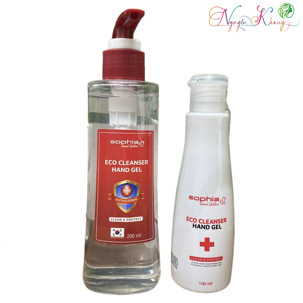 Gel rửa tay khô Eco Cleanser Hand Gel Sophia Seoul Golden 200ml [ CS ]
