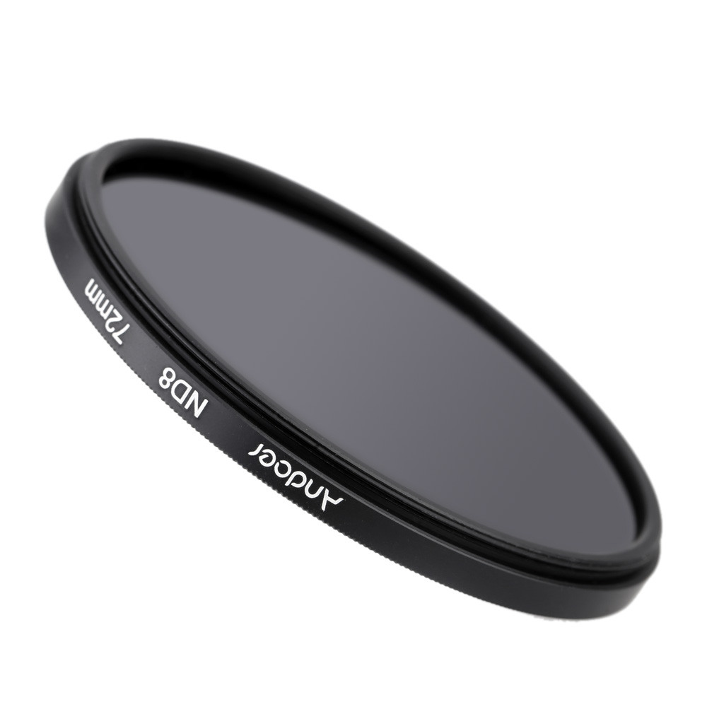 Andoer 72mm UV + CPL + ND8 Bộ ống kính tròn Ống kính phân cực tròn ND8 Ống kính mật độ trung tính có