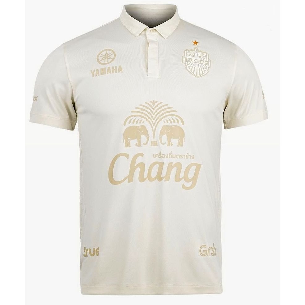 Áo thể thao mùa hè Thể thao ngắn tay Buriram United Bóng đá Thái Lan Jersey Sân khách Jersey Cream -